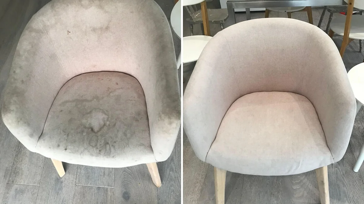 Residential chair upholstery cleaning