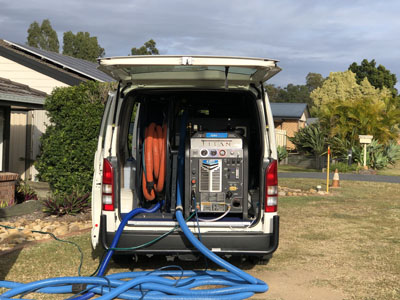 Professional carpet cleaning equipment truck-mounted system Central Coast